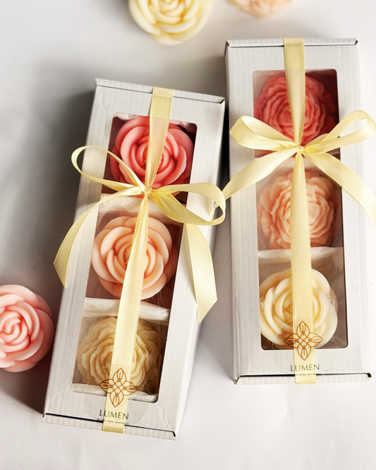 Soy and Beeswax Flower Candles